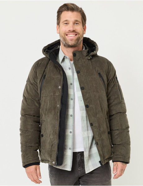 Indispensable : une parka en velours c&ocirc;tel&eacute;