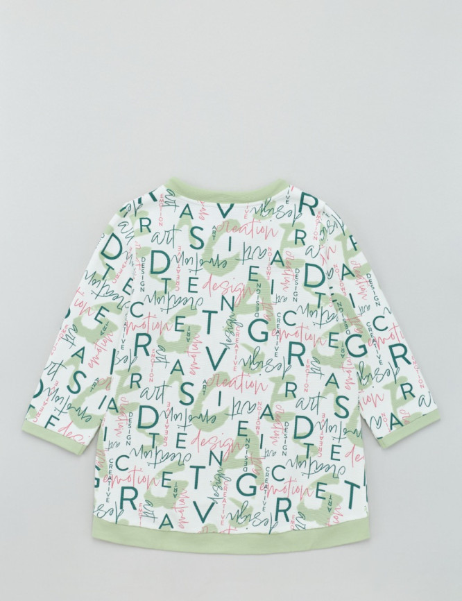 Chemise texturée à motif intégral